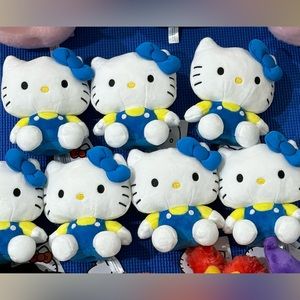 Hello Kitty Blue and Yellow Small Plush NWT
